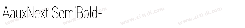 AauxNext SemiBold字体转换
